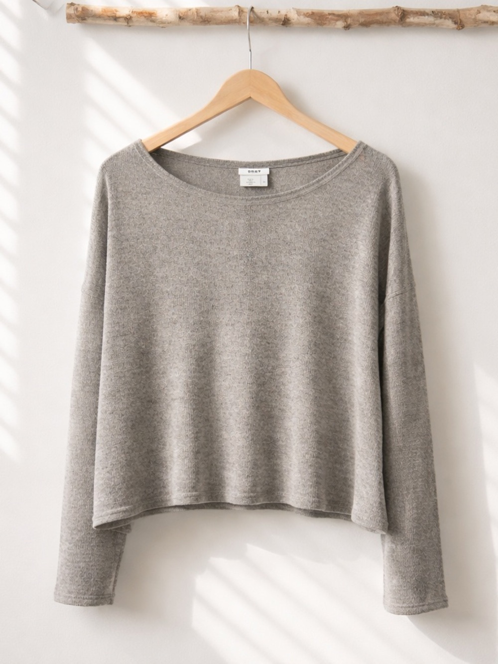 DKNY Light Gray Pullover Sweater